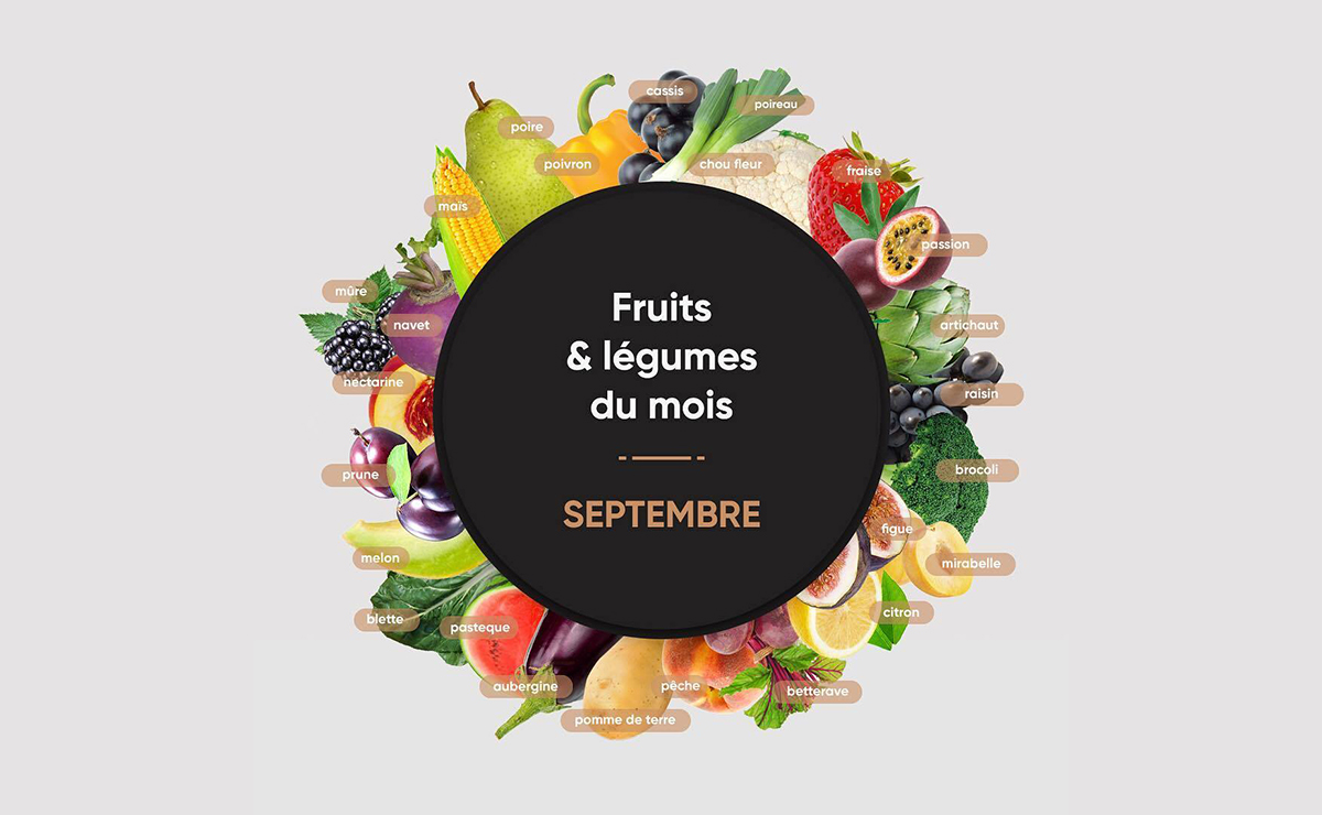 Fruits et légumes du mois de septembre
