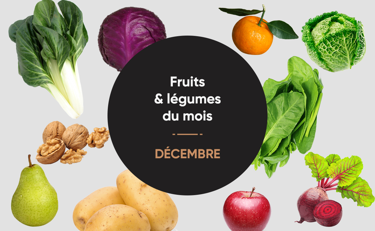 Fruits et légumes du mois de décembre